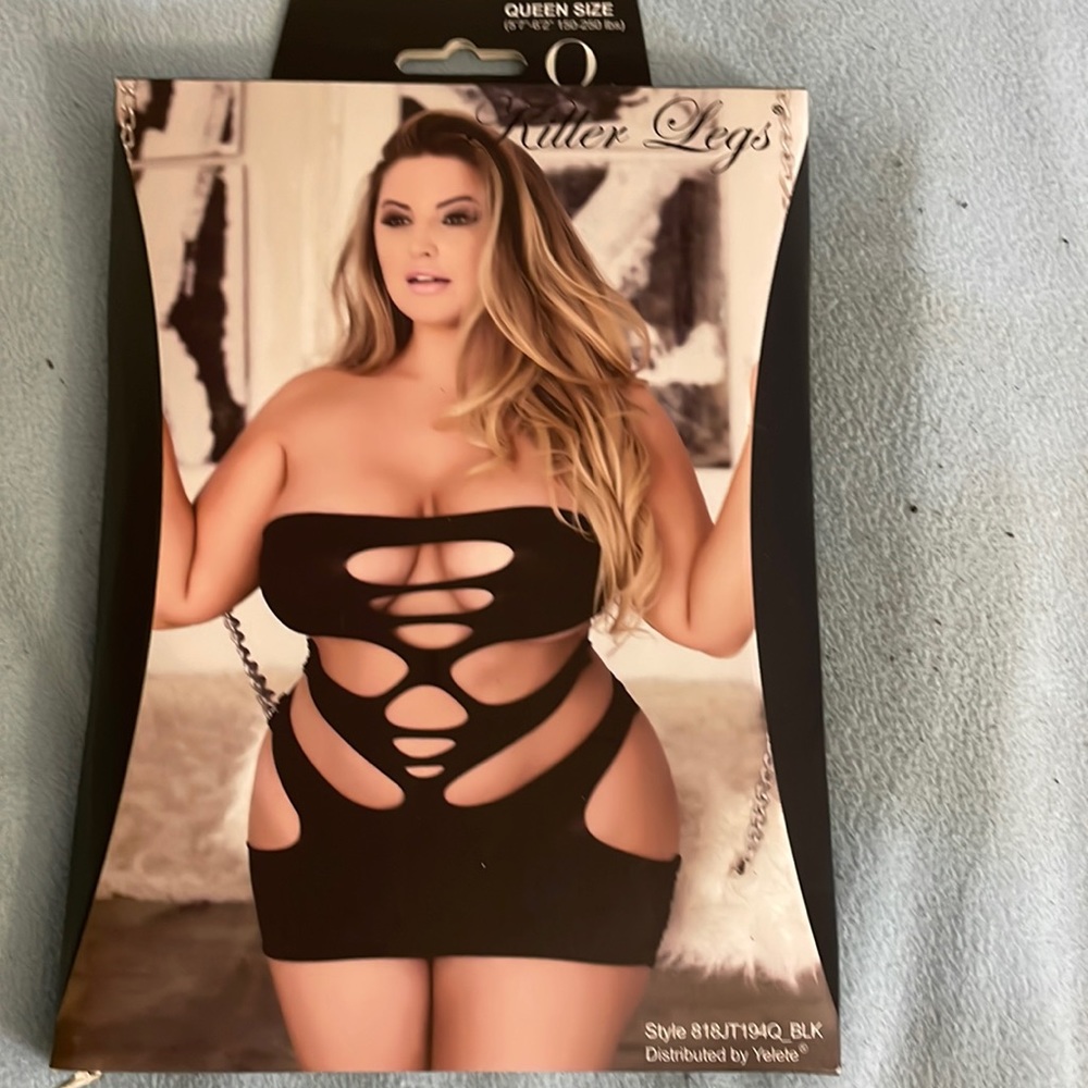Killer legs black teddy